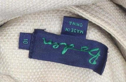 Boden Womens Beige Cotton Mid-Length 3/4 Sleeve Coat UK 8