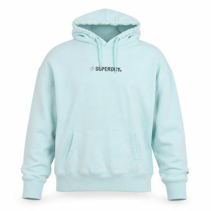 Womens UK Size M Superdry Blue Pullover Hoodie