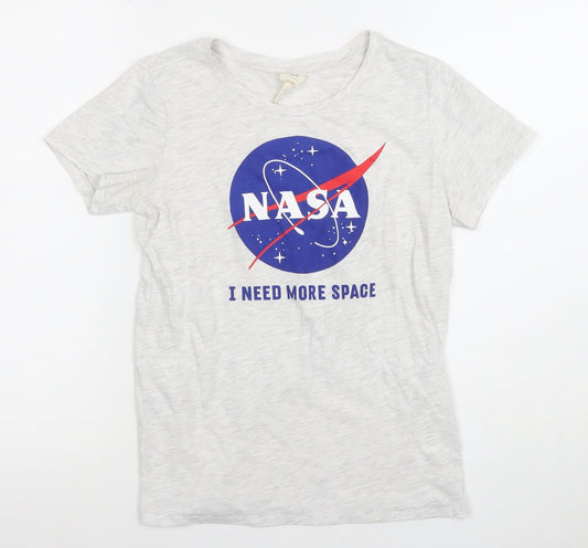H&M Men’s Grey NASA 'I Need More Space' Graphic T-Shirt XS