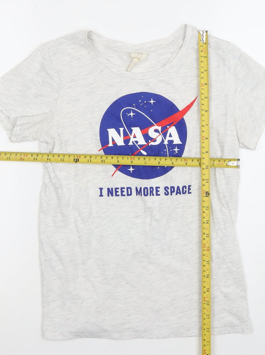 H&M Men’s Grey NASA 'I Need More Space' Graphic T-Shirt XS