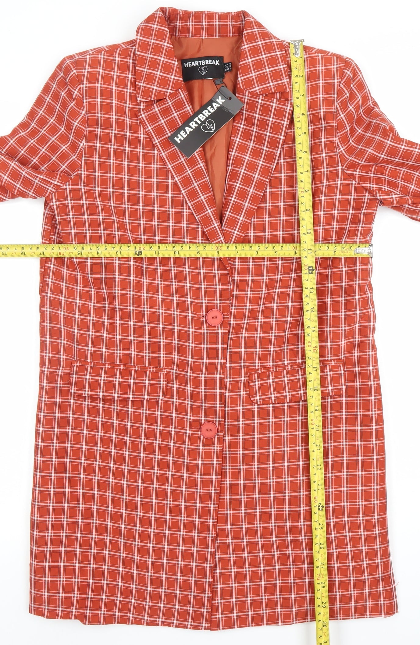 Womens UK Size 8 Heartbreak Red Basic Jacket
