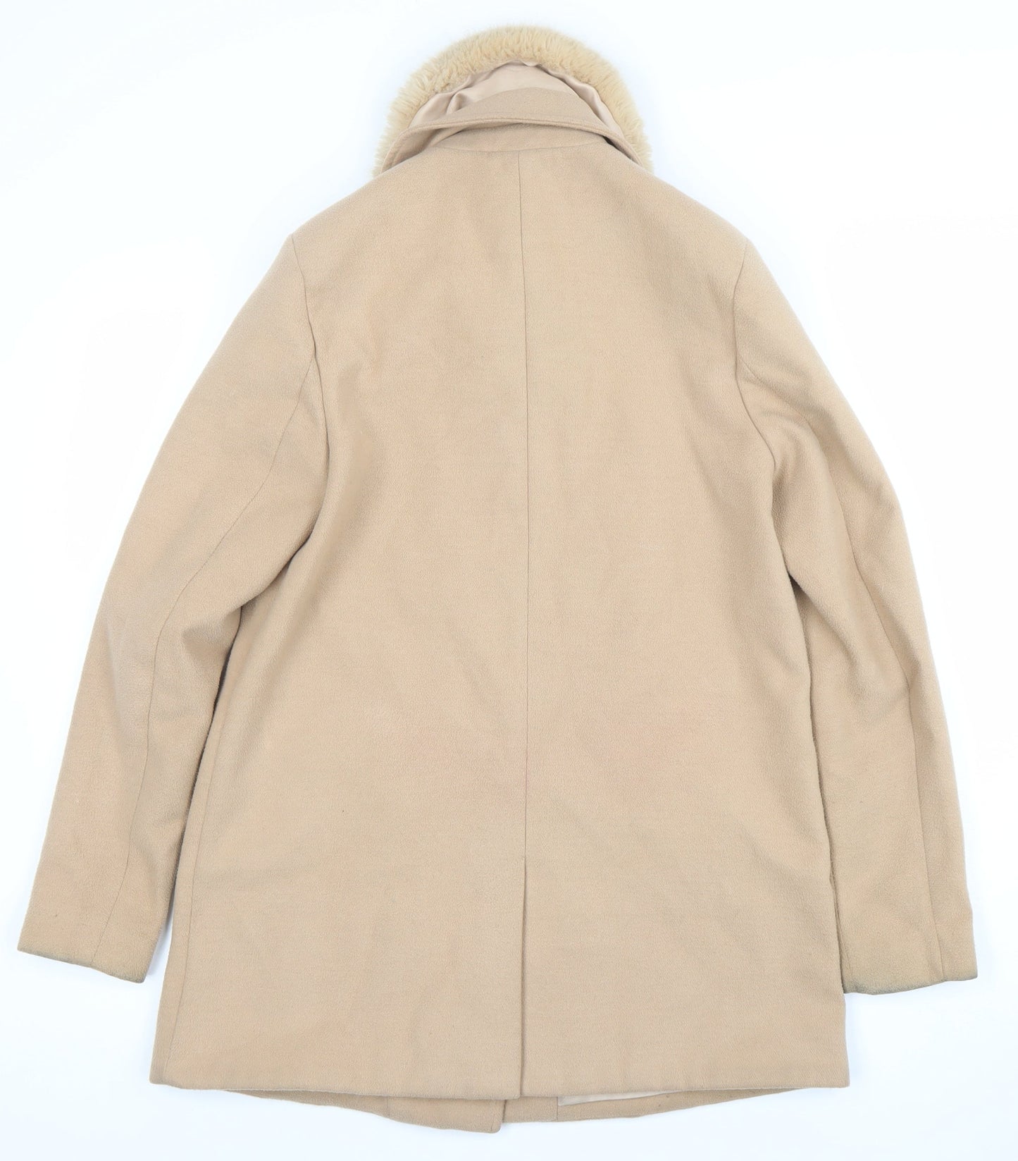 Womens UK Size 8 River Island Beige Overcoat