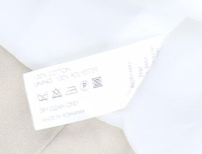 Red Herring Women Beige Size 12 Twill Single-Breasted Blazer Jacket