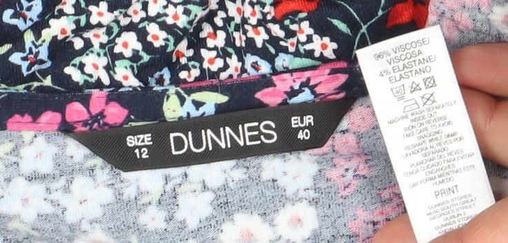 Dunnes Women’s Multicoloured Floral Midi Shift Dress Size 12
