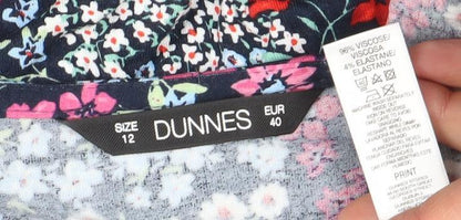 Dunnes Women’s Multicoloured Floral Midi Shift Dress Size 12