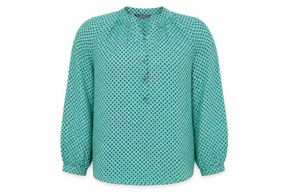 Womens UK Size M Dunnes Green Basic Blouse