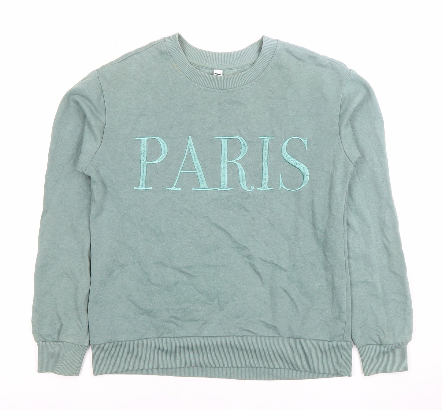 Womens UK Size XS JDY Green Pullover Sweatshirt