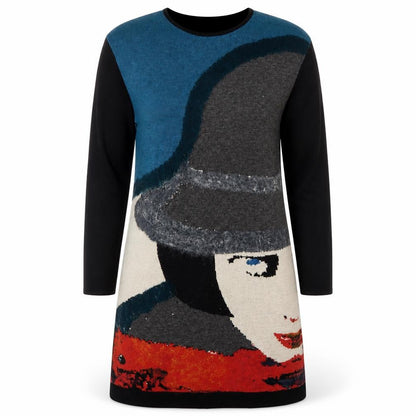 Womens UK Size L S'Oliver Multicoloured Tunic Jumper