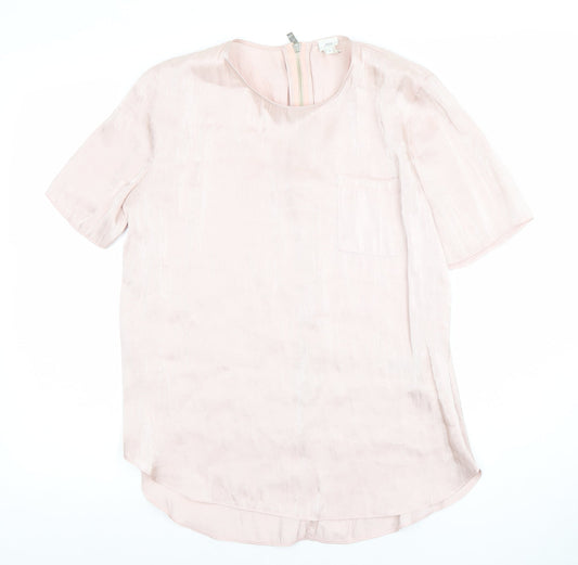 Womens UK Size 12 River Island Pink Basic Blouse