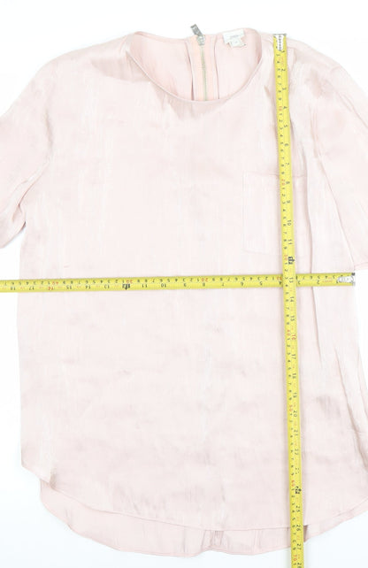 Womens UK Size 12 River Island Pink Basic Blouse