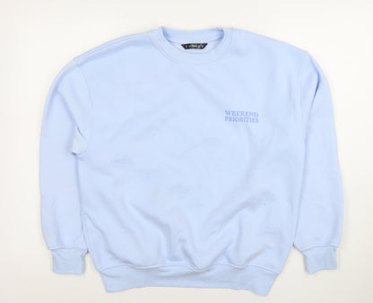 Womens UK Size XS Dunnes Blue Pullover Sweatshirt
