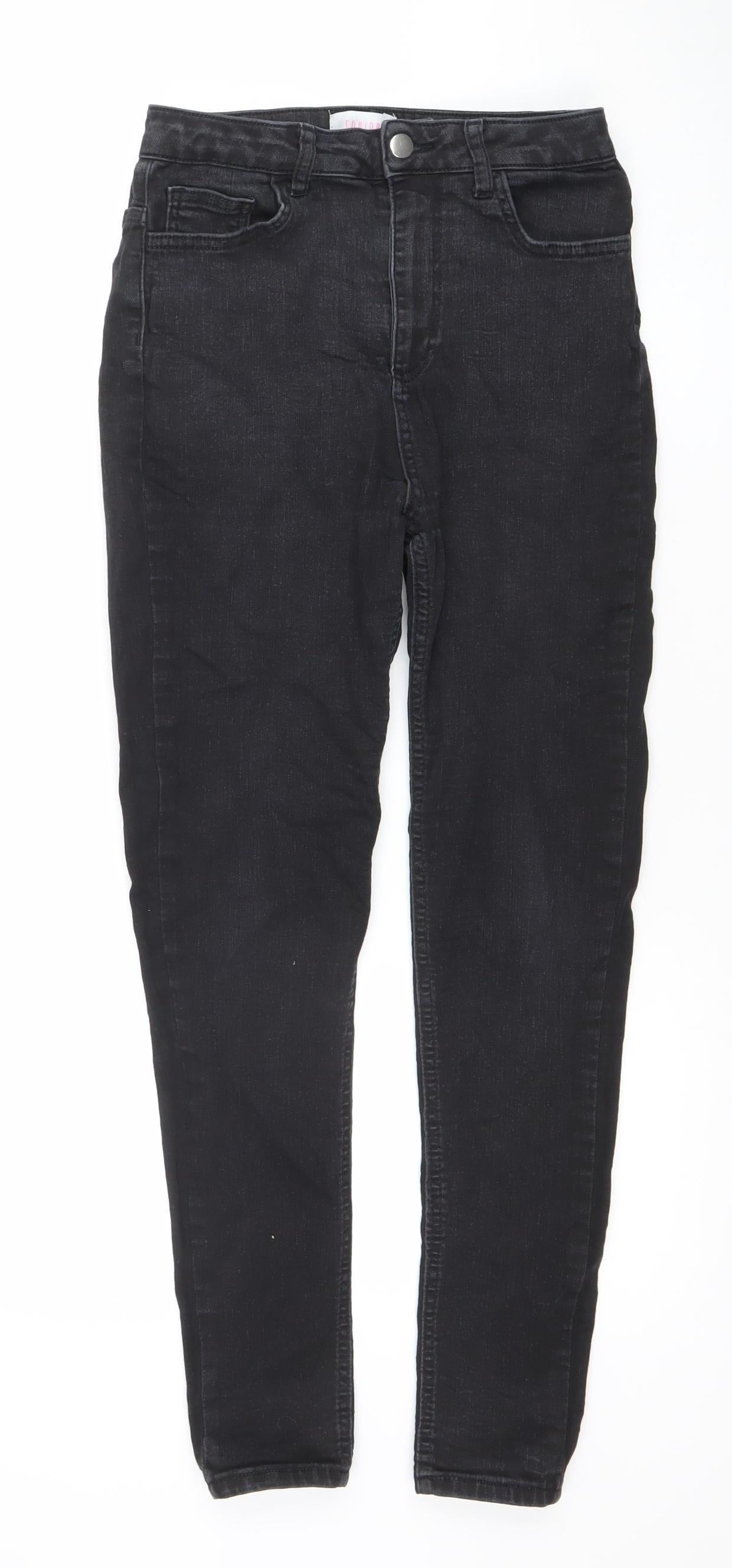 Womens UK Size 10 Savida Slim Fit Skinny Black Jeans