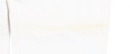Womens UK Size M Southern Cotton Regular Fit Straight Ivory Jeans