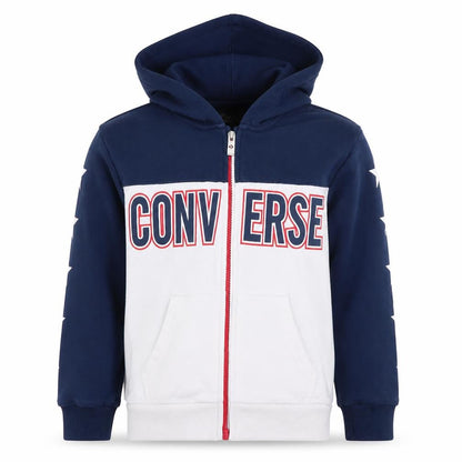 Boys UK Size 5-7 Years Converse Blue Full Zip Hoodie