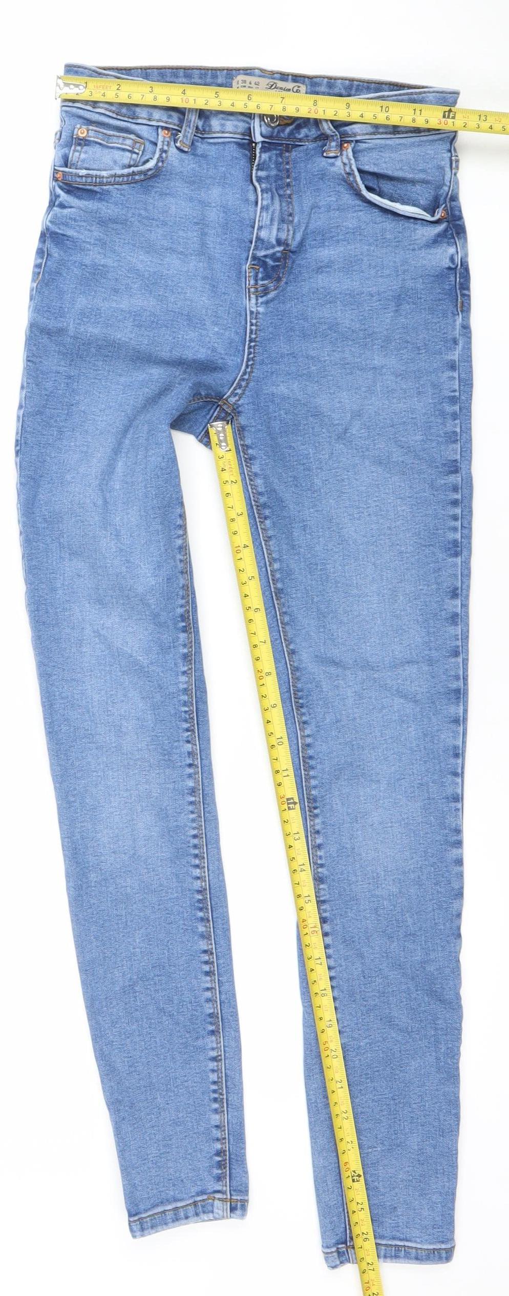Denim Co. Women's Blue Size 10 Skinny Stretch Jeans