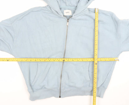 Womens UK Size S Gym+Coffee Blue Full Zip Hoodie