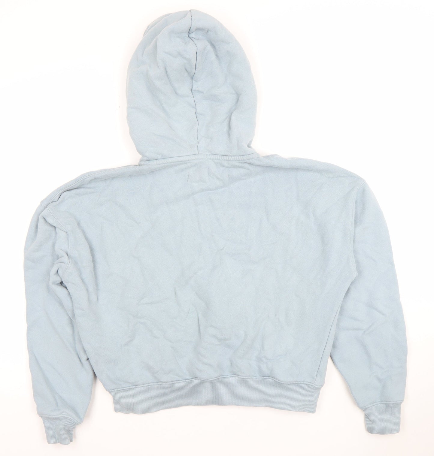 Womens UK Size S Gym+Coffee Blue Full Zip Hoodie