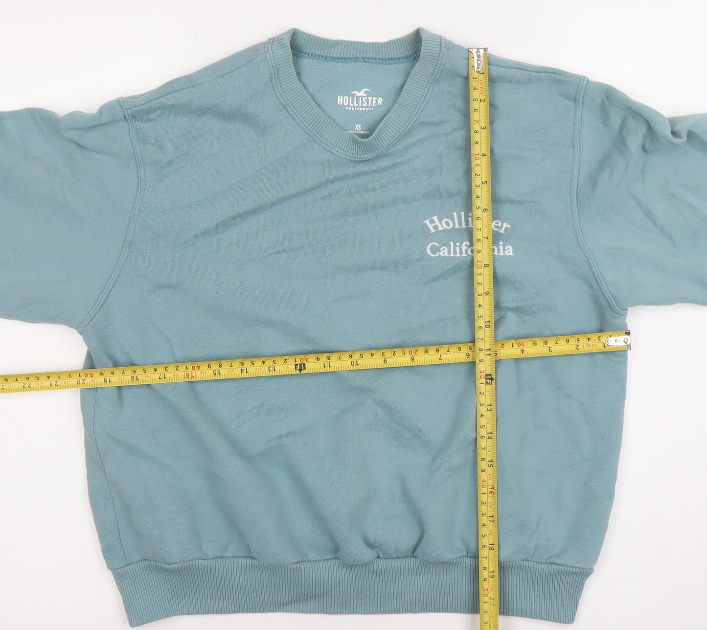 Womens UK Size XS Hollister Blue Pullover Sweatshirt