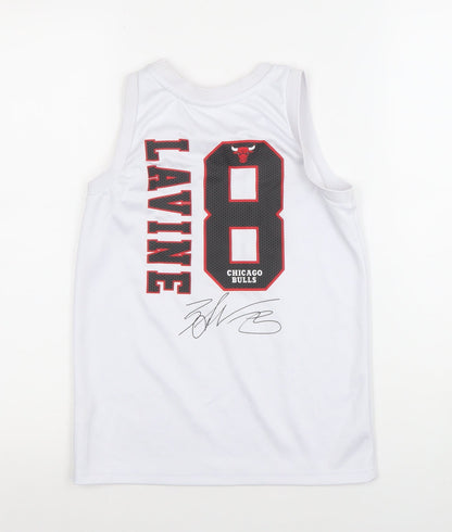 Primark Boys White Chicago Bulls Basketball Tank Top 8 Years Jersey Style