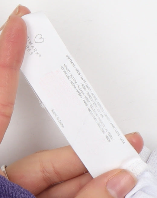 Primark Boys White Chicago Bulls Basketball Tank Top 8 Years Jersey Style