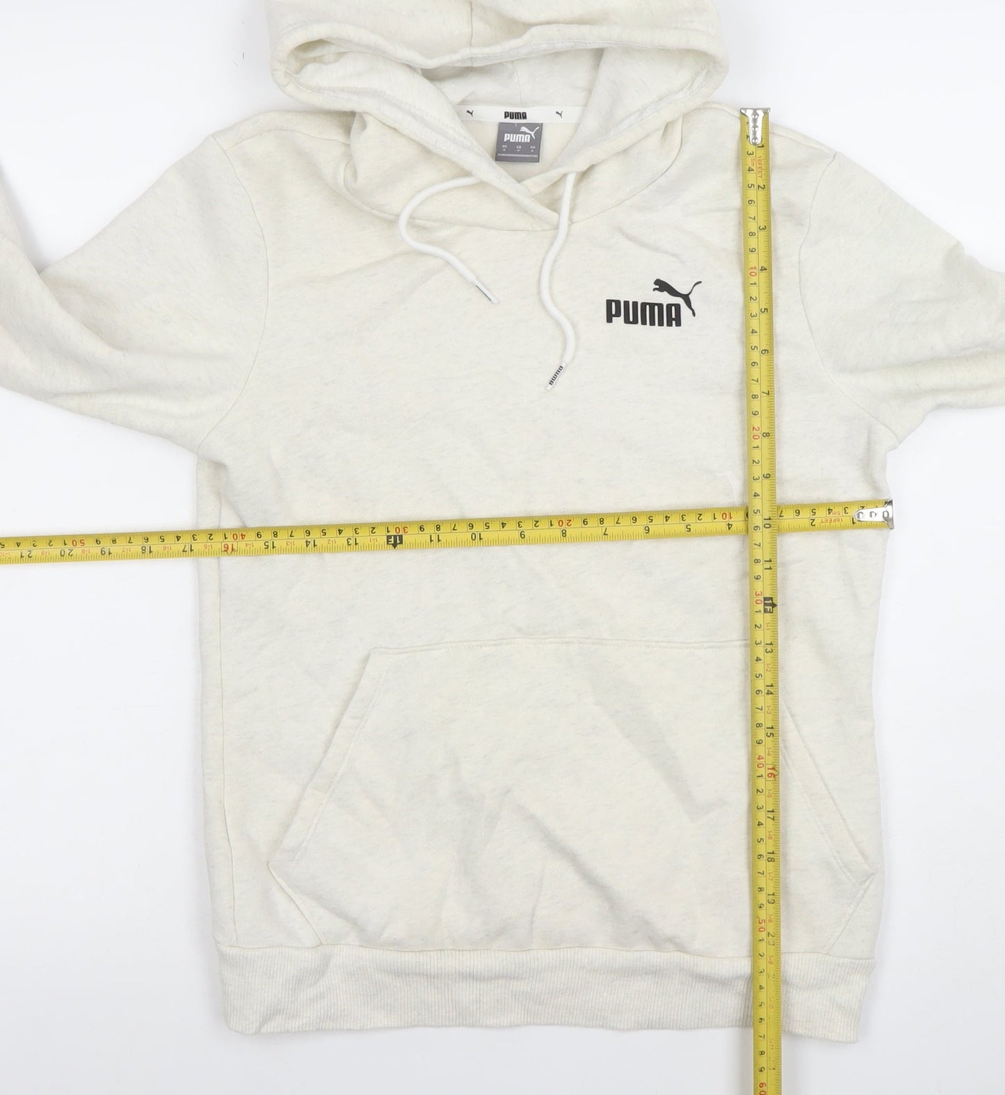 Mens UK Size S PUMA Ivory Pullover Hoodie