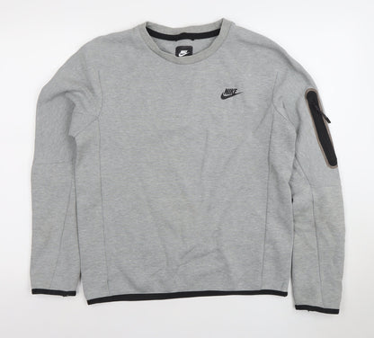 Mens UK Size S Nike Grey Pullover Sweatshirt