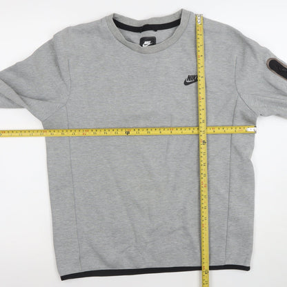 Mens UK Size S Nike Grey Pullover Sweatshirt