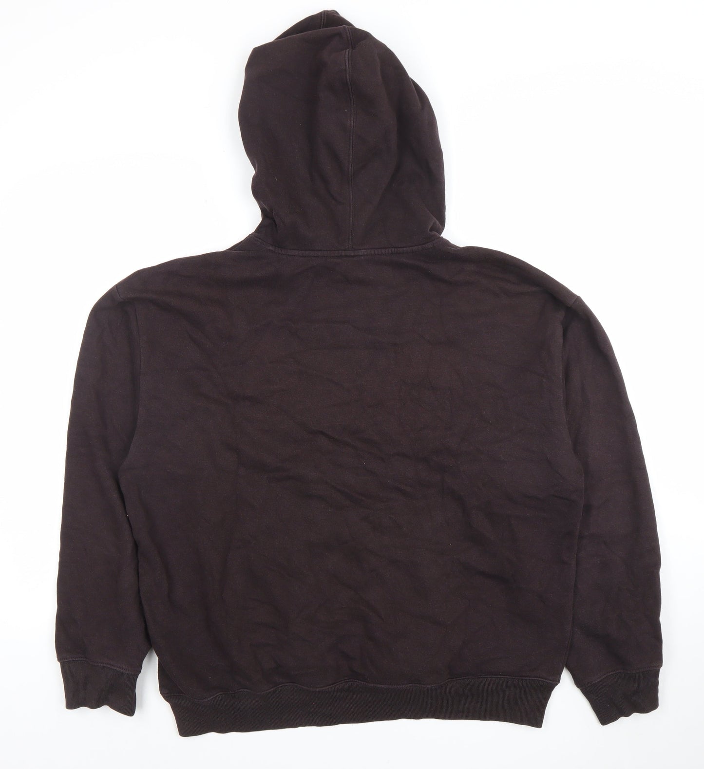 GAP Womens Black L Pullover Hoodie Cotton Logo Casual Sweatshirt