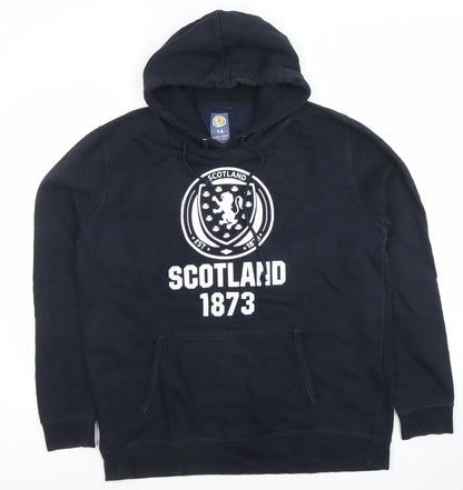 Womens UK Size 14 Scottish Football Association Blue Pullover Hoodie