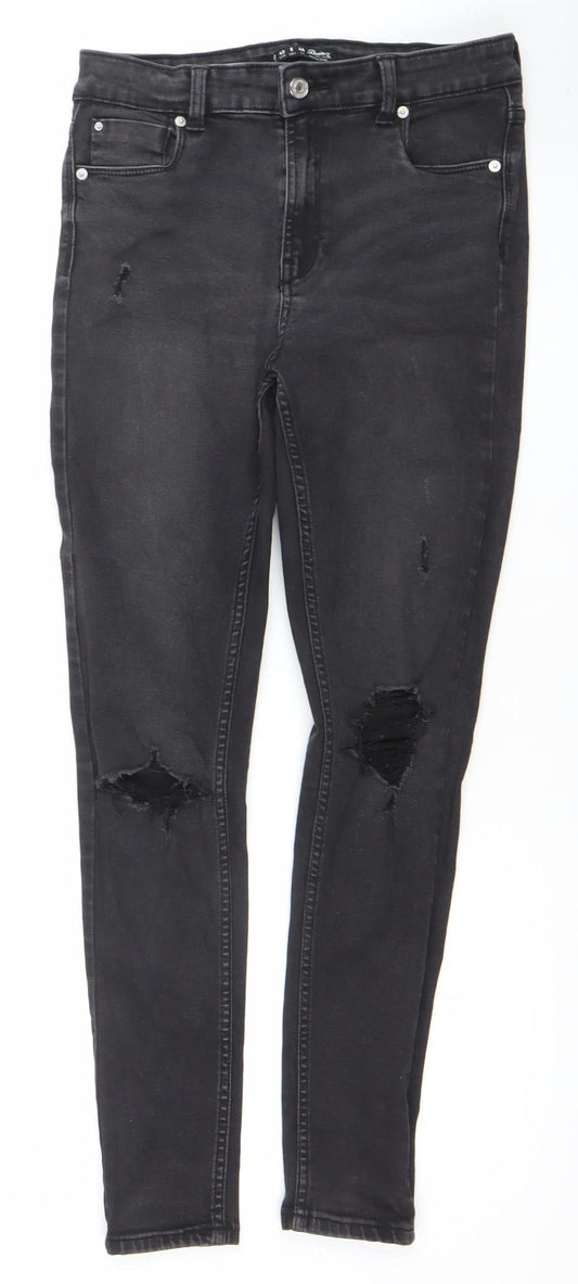 Womens UK Size 12 Denim Co. Slim Fit Skinny Black Jeans