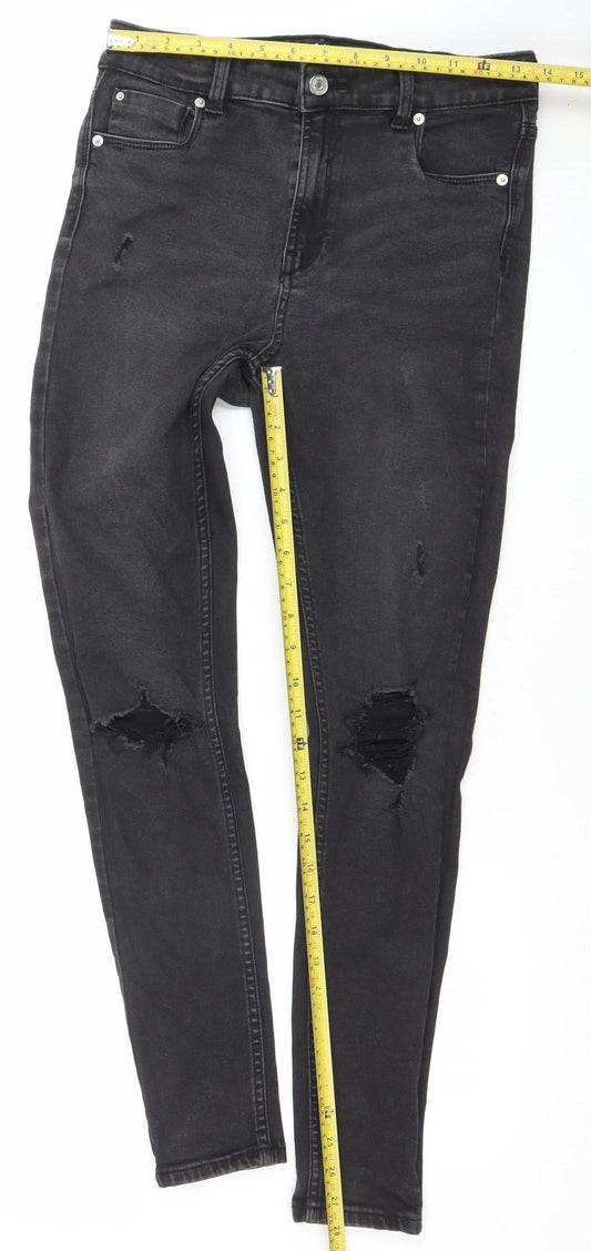 Womens UK Size 12 Denim Co. Slim Fit Skinny Black Jeans