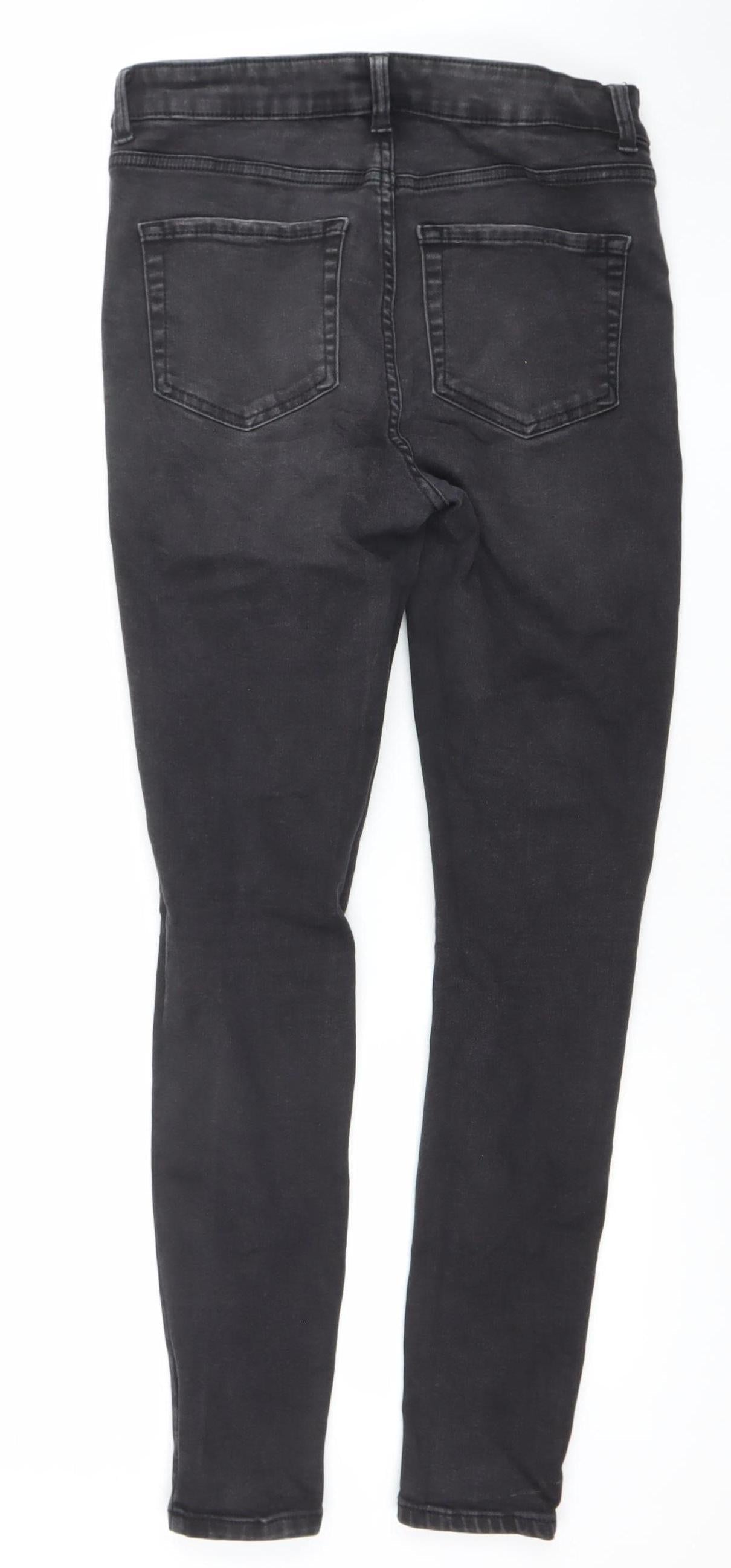 Womens UK Size 12 Denim Co. Slim Fit Skinny Black Jeans