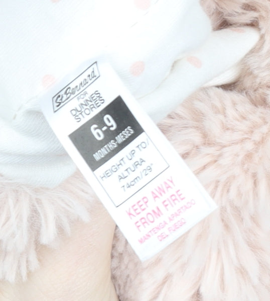 St. Bernard for Dunnes Stores Pink Faux Fur Waistcoat 6-9 Months Baby Girls