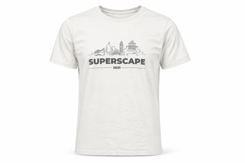 Mens UK Size M Supermetrics White  T-Shirt