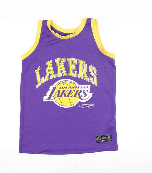 Primark Teens Purple Lakers Basketball Tank Top Size 13
