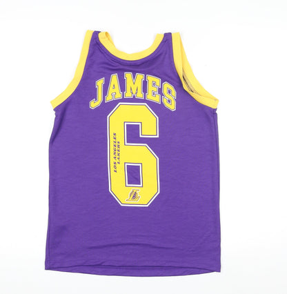 Primark Teens Purple Lakers Basketball Tank Top Size 13