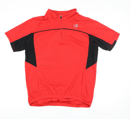 Mens UK Size S Karrimor Red Cycling T-Shirt