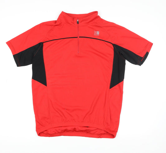 Mens UK Size S Karrimor Red Cycling T-Shirt