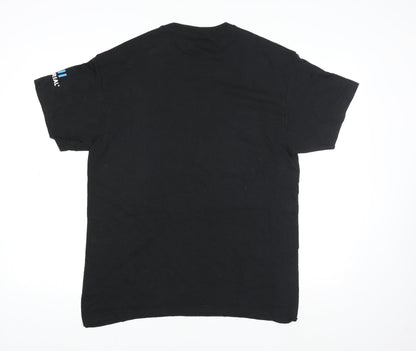 9/11 Memorial Black Graphic Men's Large Cotton T-Shirt