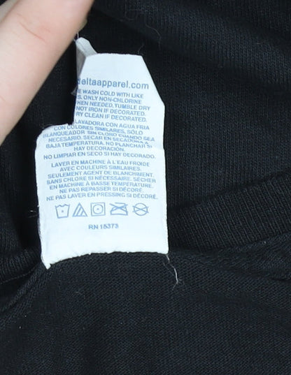 9/11 Memorial Black Graphic Men's Large Cotton T-Shirt