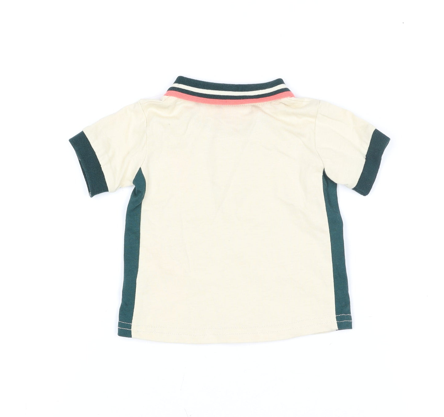 Liverpool FC Beige Baby Polo Babygrow 0-3 Months Short Sleeve Cotton