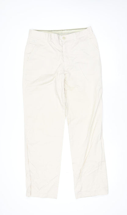 Collection Fashion Men's Beige Chino Trousers Size M 31in Regular Fit