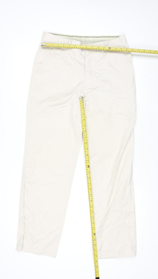 Collection Fashion Men's Beige Chino Trousers Size M 31in Regular Fit