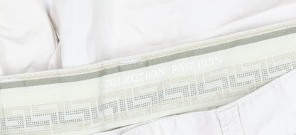 Collection Fashion Men's Beige Chino Trousers Size M 31in Regular Fit