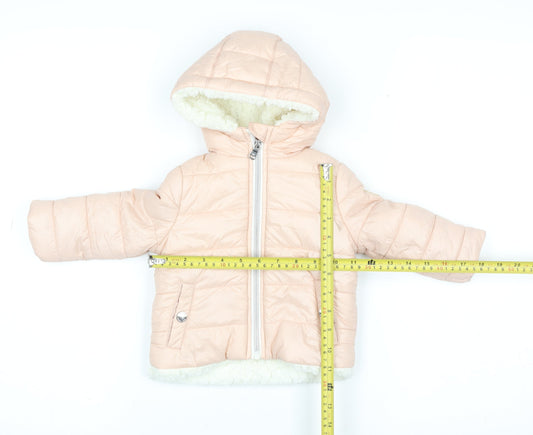 Girls UK Size 12 Months Michael Michael Kors Pink Puffer Jacket
