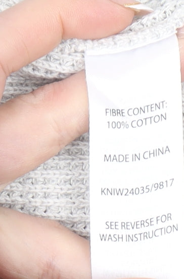 Gazman Men’s Grey Cotton Half Zip Waffle Knit Jumper XL