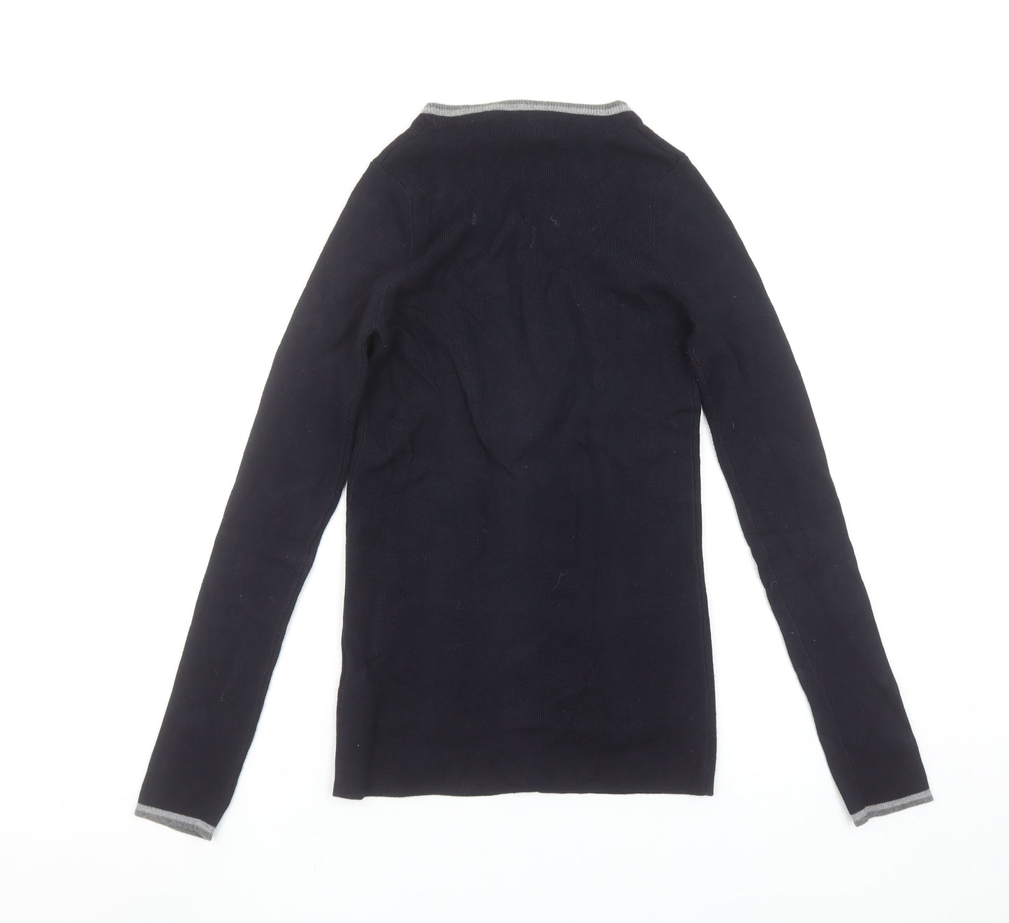 Womens UK Size S Zara Black Cardigan Jumper