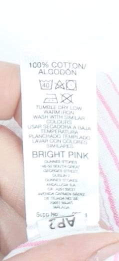 Womens UK Size S Dunnes Stores Pink Camisole Blouse