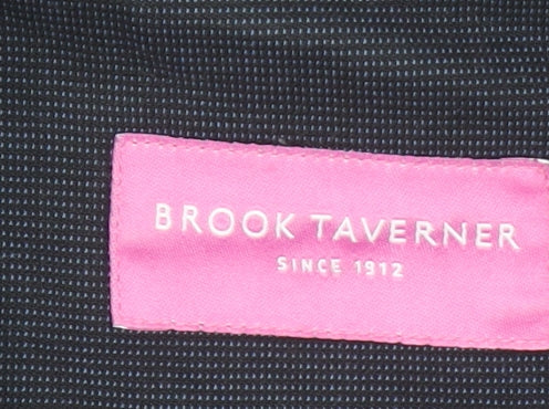 Brook Taverner Women's Navy Blazer Size 14 Regular Classic Single-Breasted Jacket