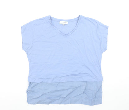 Womens UK Size S Carolyn Donnelly The Edit Blue Basic T-Shirt